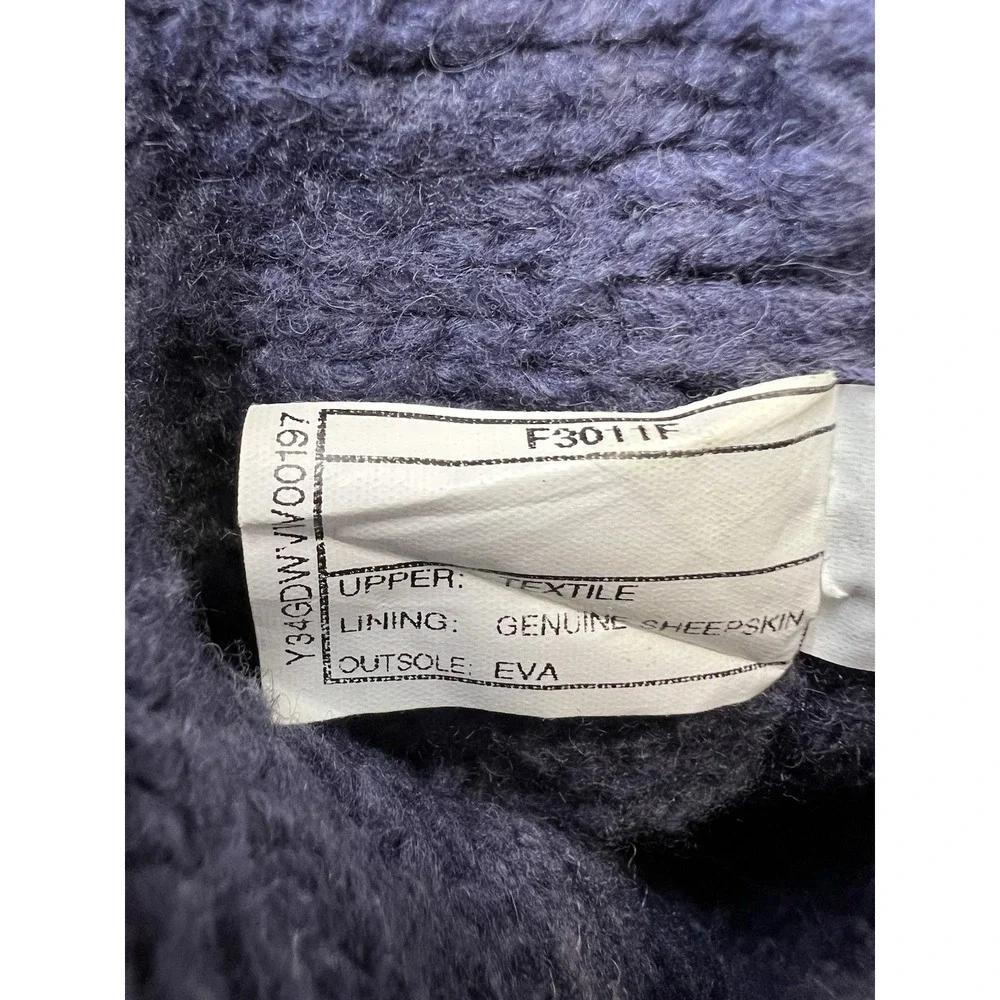 UGG Boots Womens Sz 8 Australia ‎ Knit Fold Over Purple Sweater